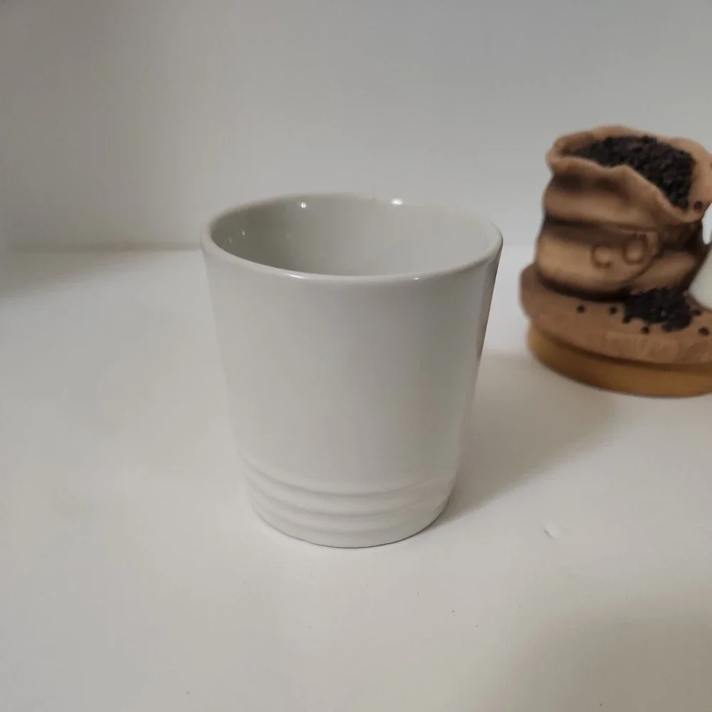 Le Creuset Stoneware Petite Espresso Mug WHITE 100 ml 31/2 oz‎